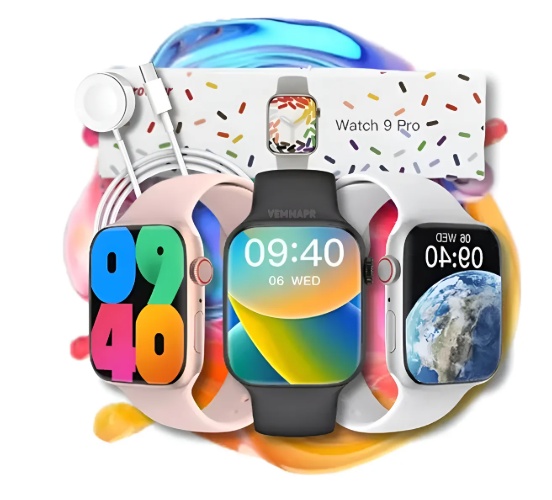 Novo Smartwatch Microwear Watch 9 Pro Original W29 com NFC GPS tela infinita comando de vóz Siri chat GPT monitor de saúde faz e recebe chamadas