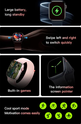 Smartwatch Relógio Serie 10 X10 Pro Chatgpt Lançamento 2026 - Prova d'água