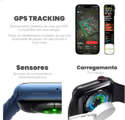 Smartwatch W10 Mini Watch 10 Tela Super AMOLED Microwear 41mm CHAT GPT Série 10 Lançamento 2026