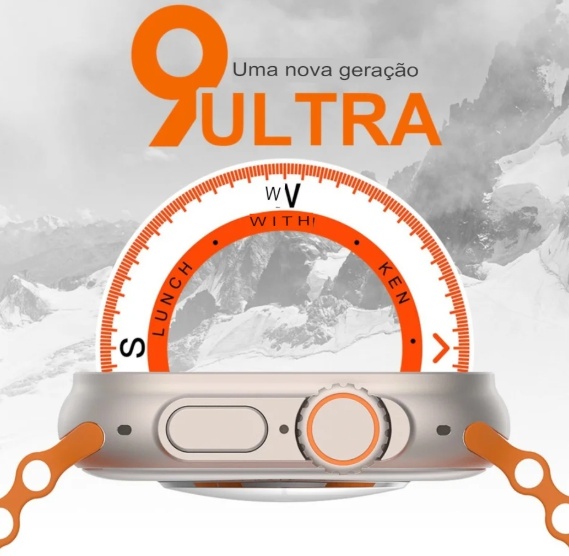 Microwear Smartwatch Relógio Inteligente Ultra 9 PLUS Para U9 Homens Esportes Mulheres Bluetooth Call series 9 Fitness IP68 49mm NFC GPS