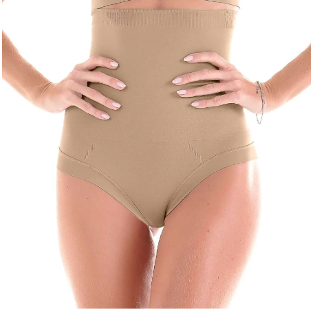 Calcinha Tanga Modeladora Alta Invisible Laser Bege Zee Rucci - GG