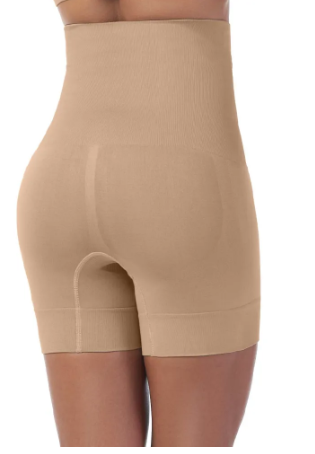 Bermuda Modeladora Alta sem Costura Bege Zee Rucci