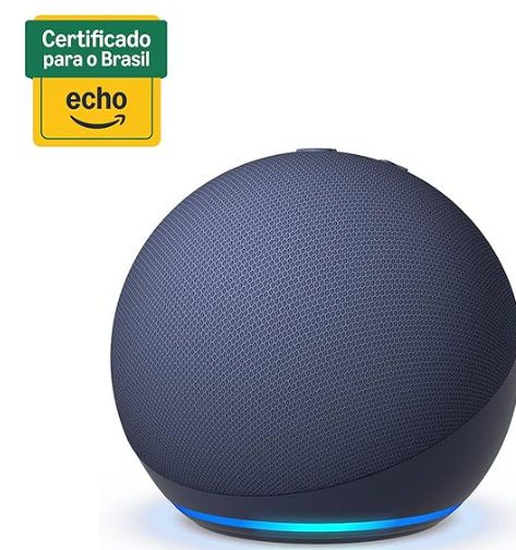 Echo Dot (Geração mais recente) | O Echo Dot com o melhor som já lançado | Alto-falante Inteligente - NOVOS Recursos - Novo em folha