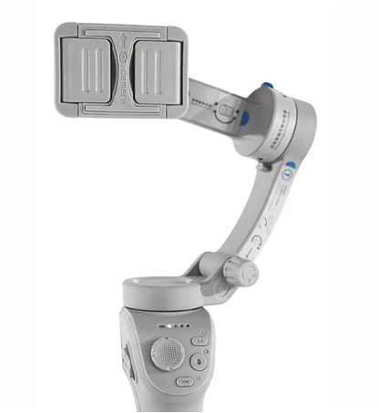 Estabilizador Gimbal Peining M01 3 Eixos para Celular – Dobrável, Cinza, Bateria de Longa Duração 3600mAh