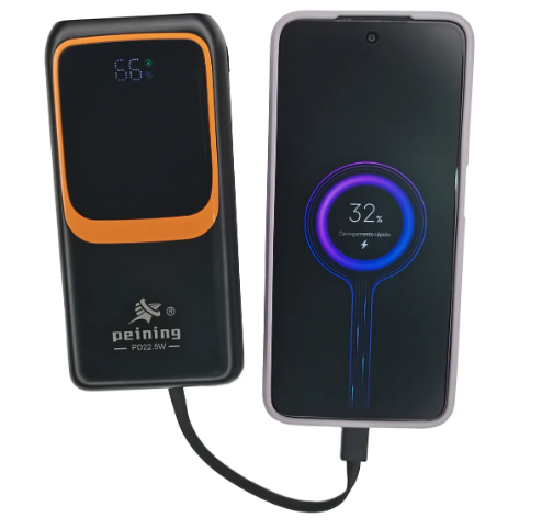 Peining WUP-940 Power Bank carregador portátil 20000mah Turbo 22.5W Saída USB-C - Carregamento Rápido