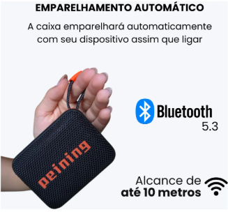 Caixa de Som Bluetooth Peining PEI-SP11 6W IPX7 À Prova D'água