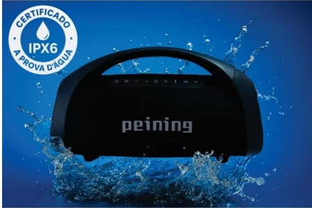 Caixa de Som Bluetooth Peining PEI-SP02 400W Boombox IPX6 Original