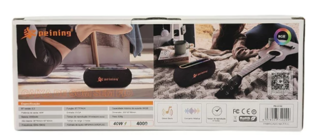 Caixa de Som Bluetooth - PEINING - PEI-S102 / 40W