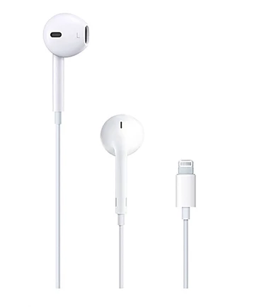 Fones de Ouvido com Fio Premium, Compátivel com Lightning, iOS - iPhone 5, 6, 7, 7, 8, X, 11, 12, 13, 14, 15 E 16 com Microfone e Controle de Volume, Graves Aprimorados, Modelo 1° Geração