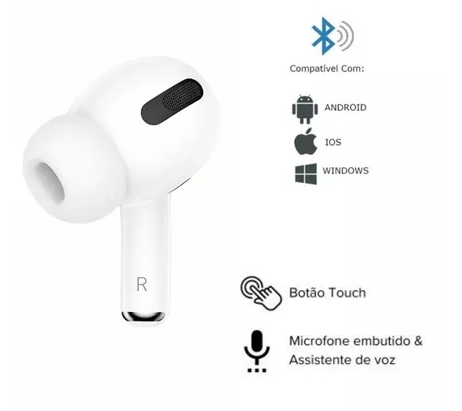 Fone de Ouvido Sem Fio Bluetooth Premium TWS Touch Microfone Assistente de Voz peining P-719