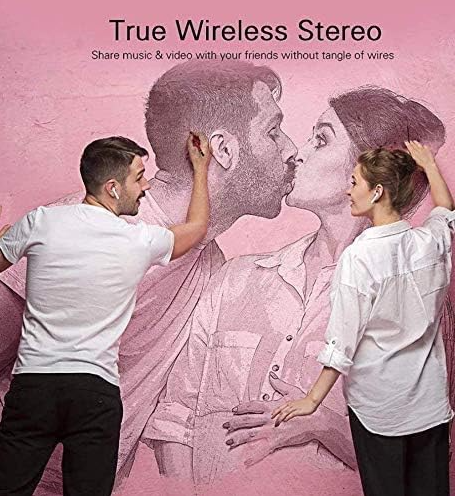 Fones de ouvido Bluetooth 5.3 , sem fio, graves profundos, estéreo, 24h, ciclo, de reprodução intra-auricular, sem fio, à prova de suor, fones de ouvido esportivos com microfone embutido