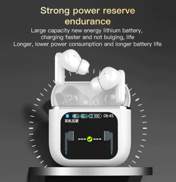 SE60 Pro Touch Screen Com Tela In-ear ANC/ENC Fone De Ouvido Sem Fio TWS Bluetooth 5.4 Longa Duração Da Bateria