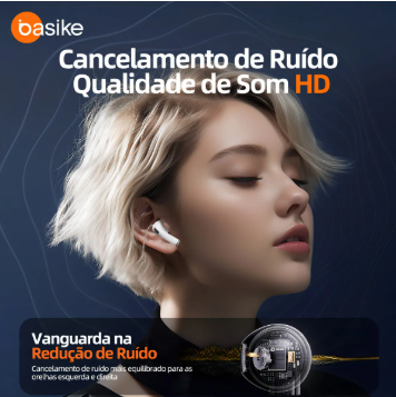 Fone De Ouvido Bluetooth Pro Sem Fio Tws Visor Tela Touch Cancelamento De Ruído Ios Compativel Com Android Apple Xiomi Samsung Academia Corrida Trabalho Escola Branco