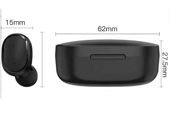 Fone De Ouvido Airdots 2 Bluetooth Redmir Tws Wereless Bluetooth com Microfone Redmir Airdots 2 Bateria Longa Duração Sem Fio e6s