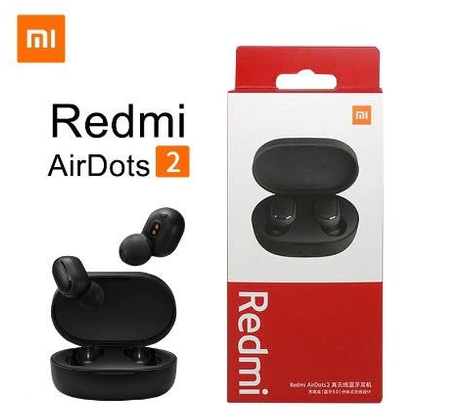 Fone De Ouvido Airdots 2 Bluetooth Redmir Tws Wereless Bluetooth com Microfone Redmir Airdots 2 Bateria Longa Duração Sem Fio e6s
