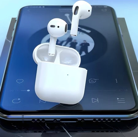 Fone De Ouvido Bluetooth Inpond12 5,3a Android Ios Colorido Preto Sem Fio Wireless TWS Airpods