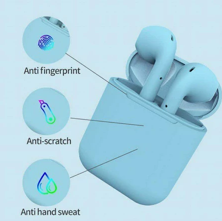 Fone De Ouvido Bluetooth Inpond12 5,3a Android Ios Colorido Preto Sem Fio Wireless TWS Airpods