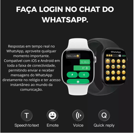 Smart Watch W11 Pro Serie 11 Relogio Original Microwear 47mm Gps Nfc Monitoramento Atividade Fisicas1 Whatsapp 1gb Gps Nf
