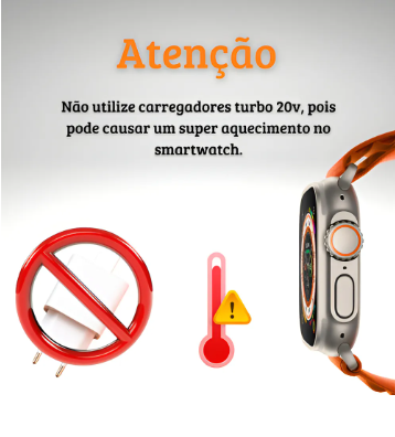 Smartwatch Ultra 3 AI Resistente à água com Chip 5G+ 49mm 16GB e 2 de RAM GPS Esportes Câmera 4 Pulseiras, Película