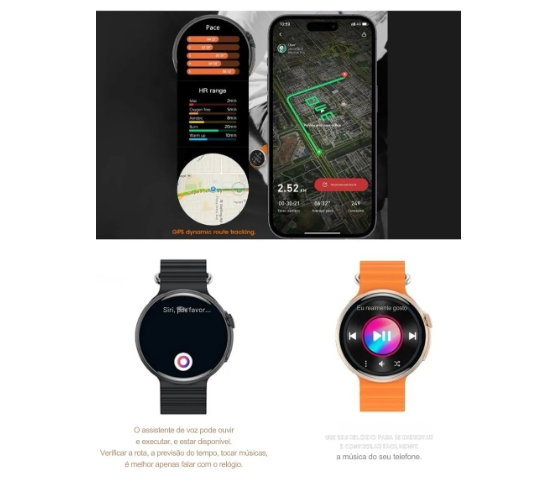 Relógio Smartwatch Ultra Se Mini Redondo 41mm Amoled 2026 masculino femenino série 10 original microwear 1Gb