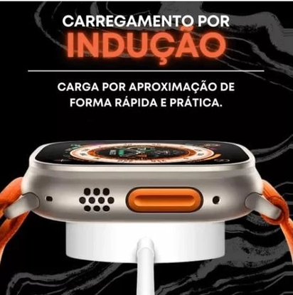 Relógio Smartwatch W69 Ultra Mini 45MM Microwear Tela de 1.95 HD Android/Ios Nfc Original