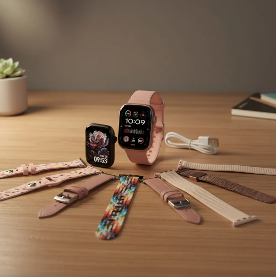 Relógio Smartwatch HW ULTRA MINI 2 Com 7 Pulseiras 41 mm Lançamento 2026 GPS Compatível Com IOS/ANDROID