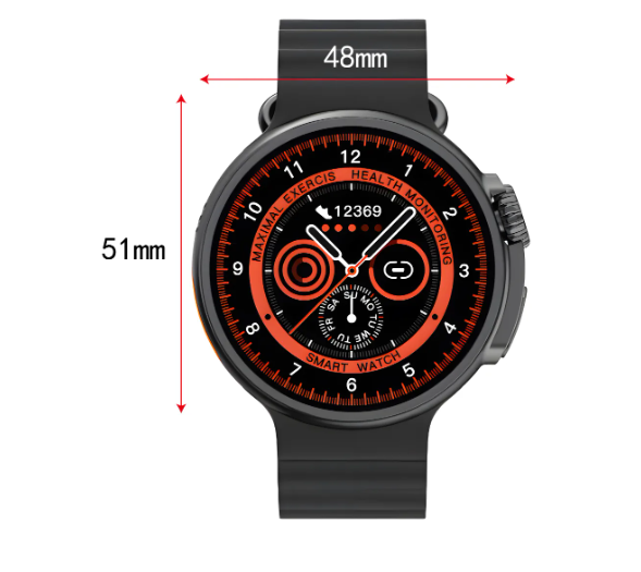 Smartwatch Laxasfit Gt10 1,52 Redondo 48mm Sport smartband monitor fitness