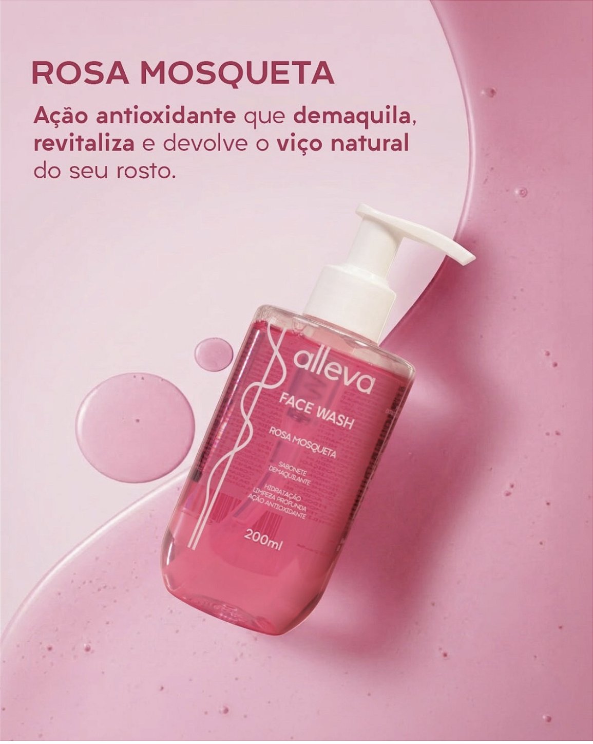 Sabonete Líquido Face Wash Rosa Mosqueta 200ml