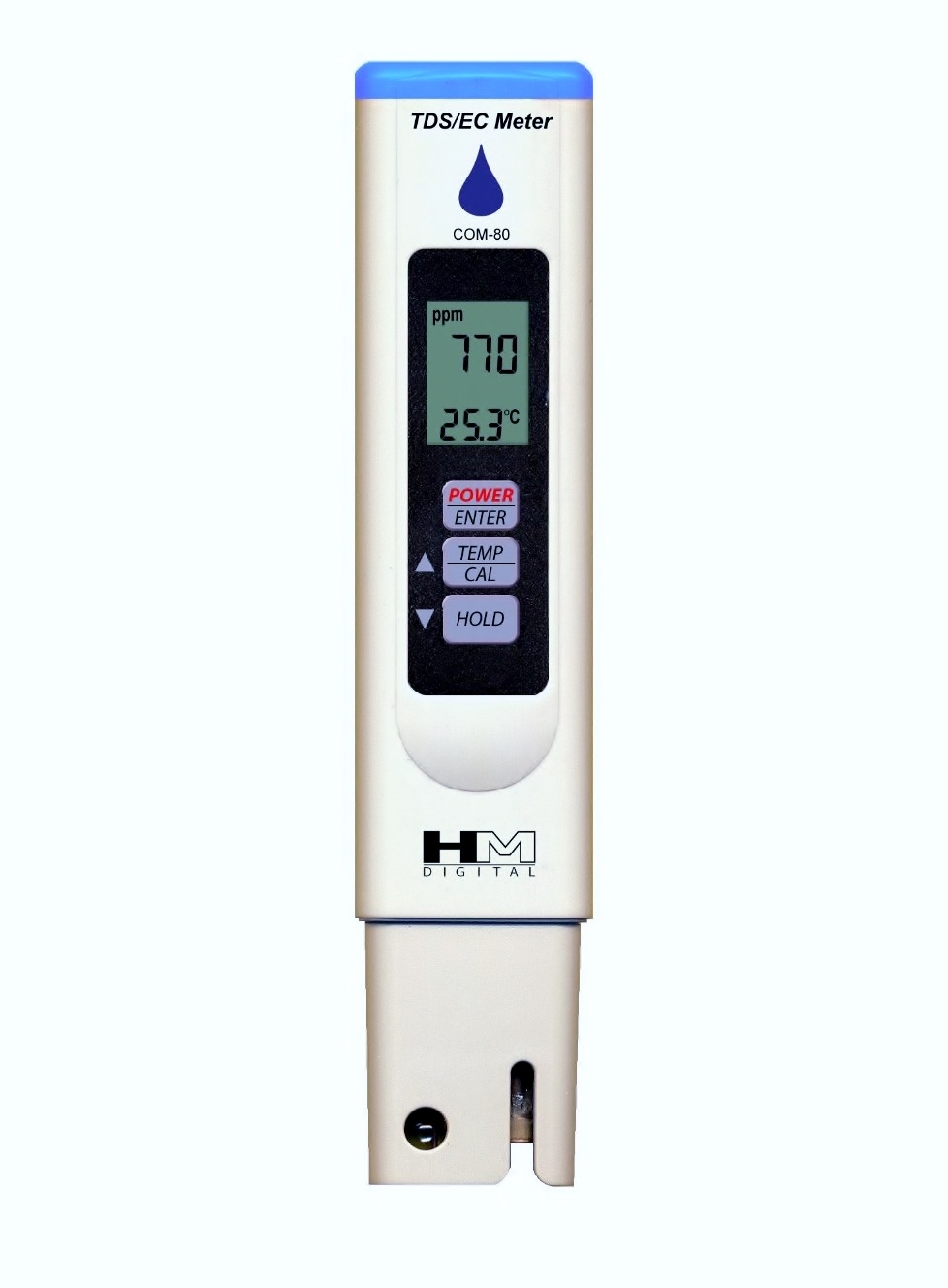 Medidor de Condutividade Condutivímetro Digital Modelo COM-80 HM Digital+ Solução de Calibração Grátis