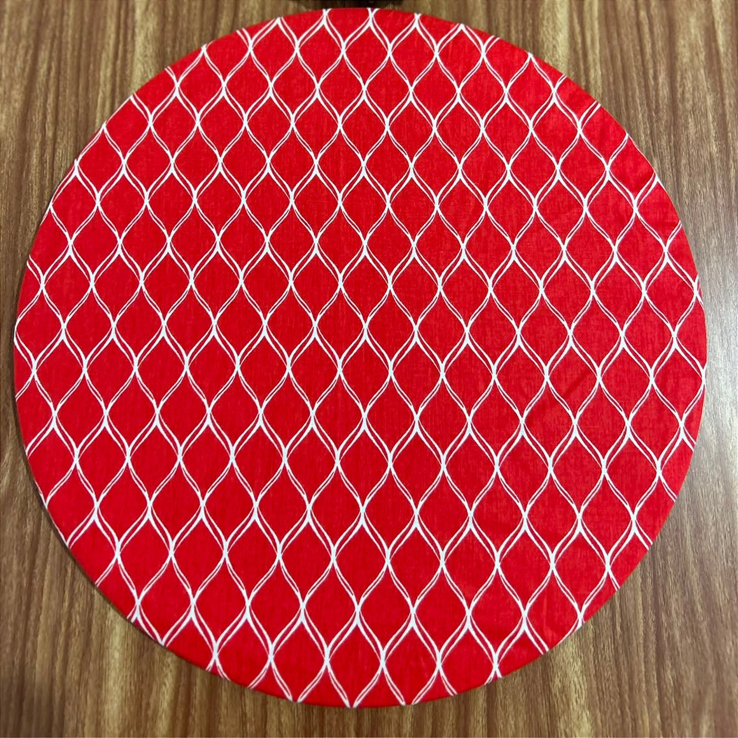 Capa de Sousplat Arabesco Vermelho