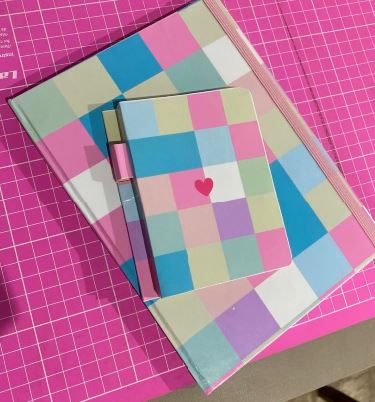 Kit caderno A5 + bloco de notas