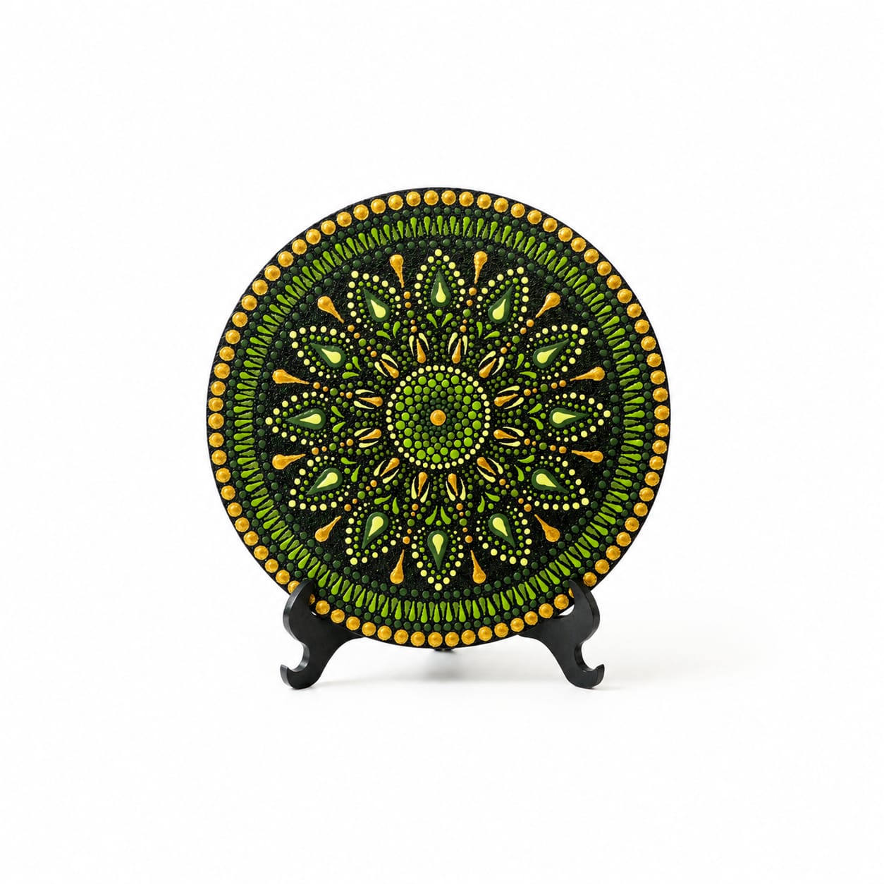 Mandala em Pontilhismo 15 cm.