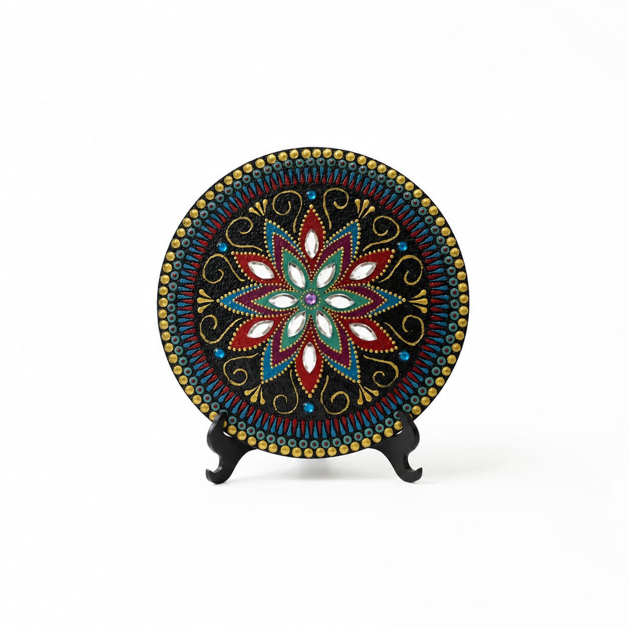 Mandala 15 cm em Pontilhismo.
