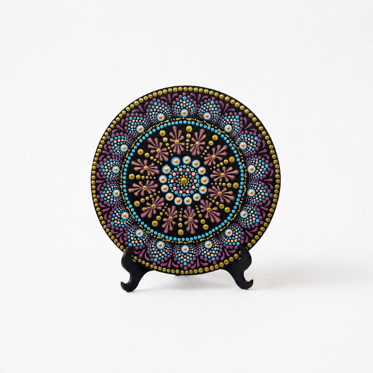 Mandala Pontilhismo 15 cm