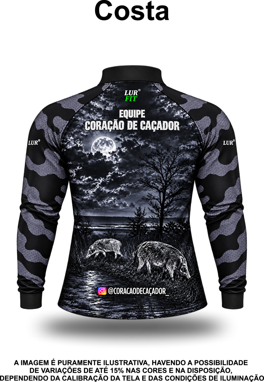 Camisa UV 50+ Coração de Caçador Termal