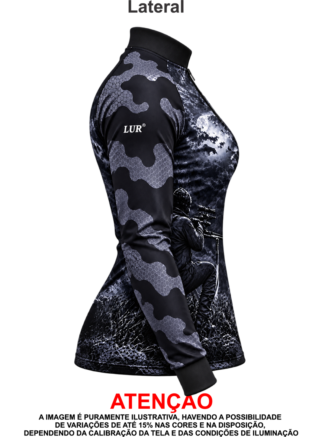 Camisa UV 50+ Camuflada Coração de Caçador FEMININA