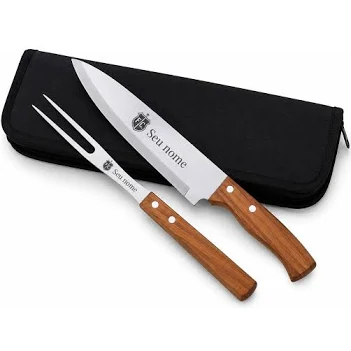 Kit Churrasco 2 peças no estojo personalizado