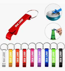 Kit Chaveiros Abridor metal personalizados (100peças)
