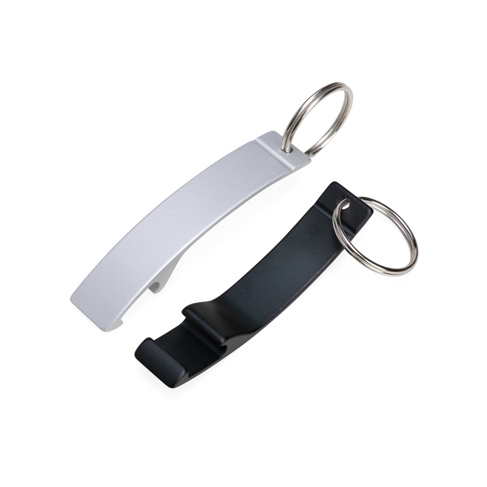 Kit chaveiros metal abridor curvo personalizados (100 peças).