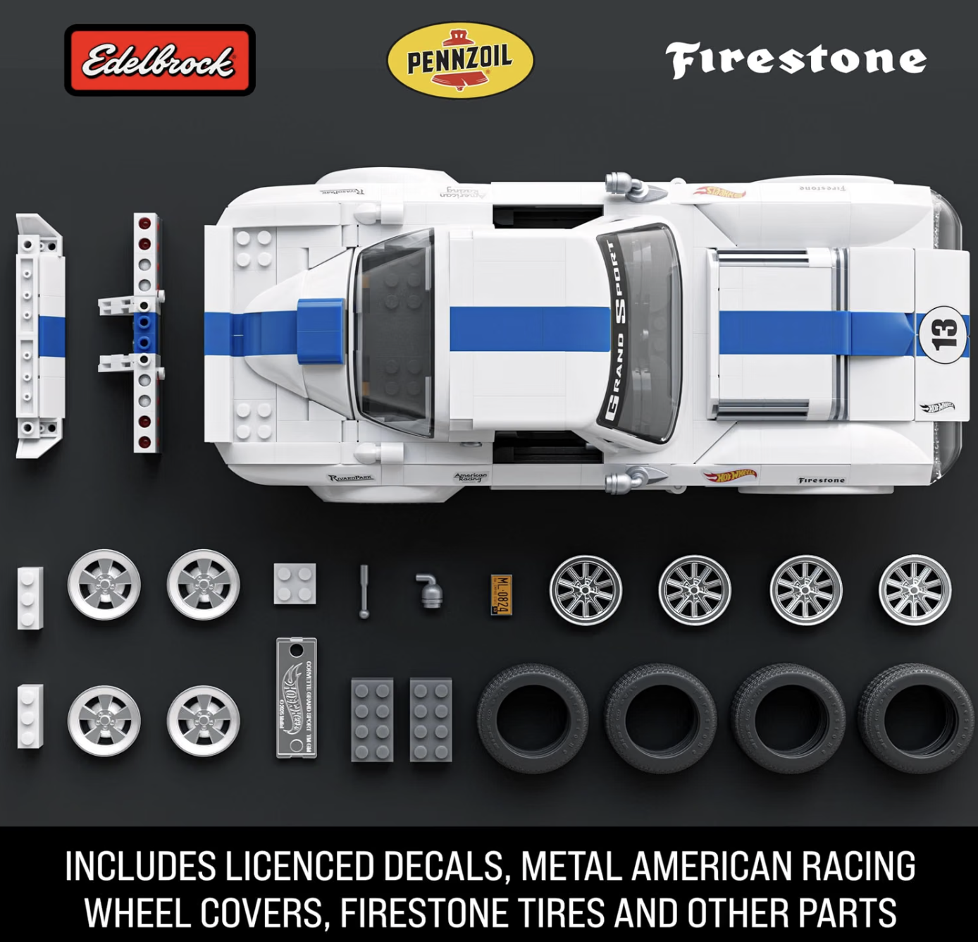 Hot Wheels Brick Shop - '63 Corvette Grand Sport