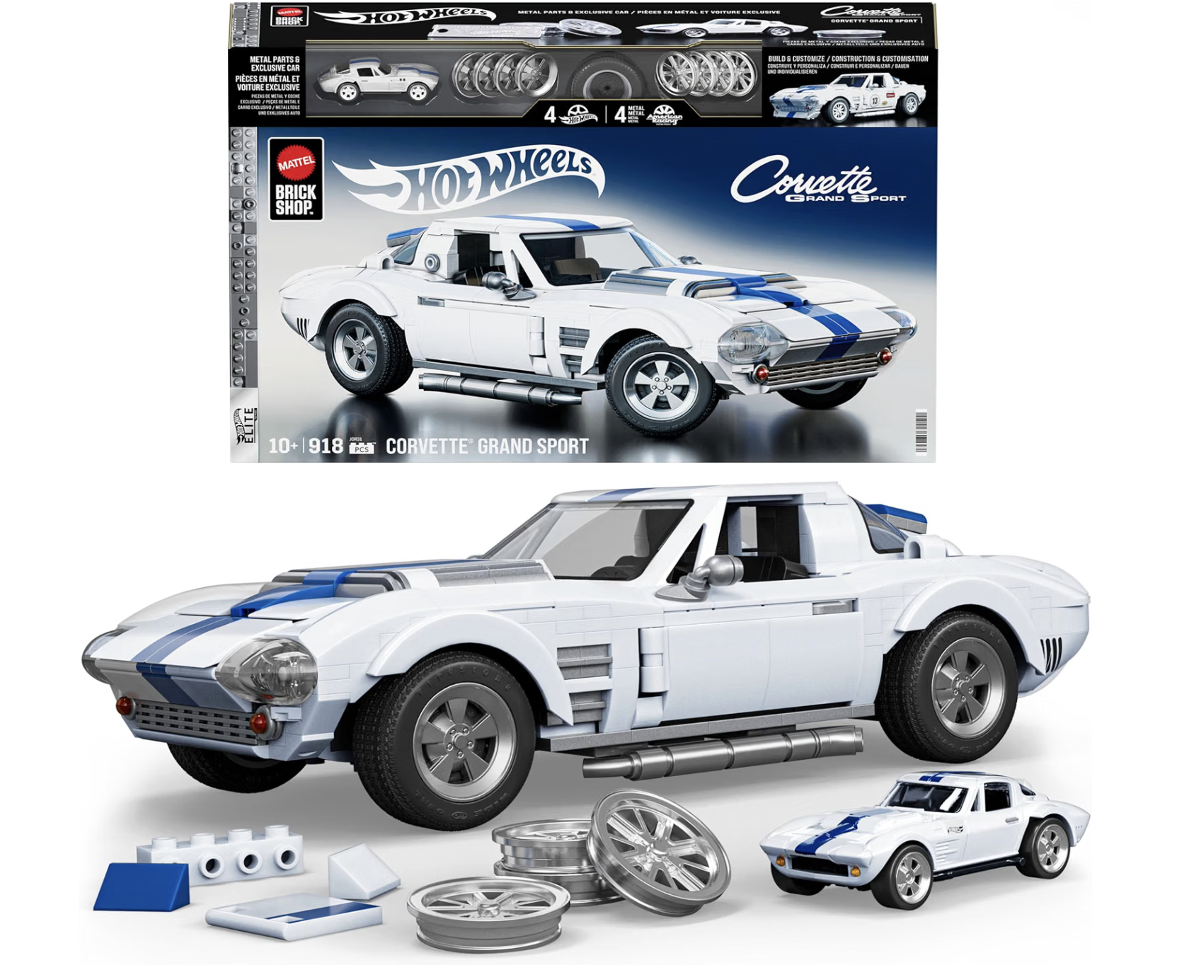 Hot Wheels Brick Shop - '63 Corvette Grand Sport