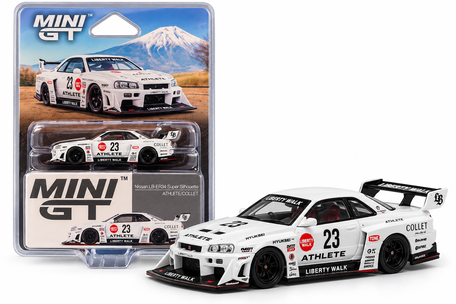 Mini Gt - Nissan LB-ER34 Super Silhouette ATHLETE/COLLET #1059