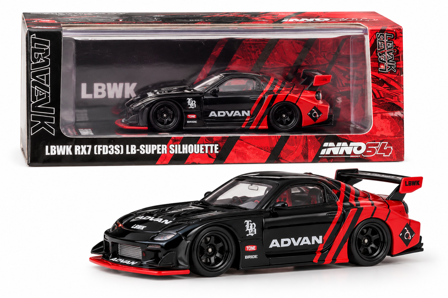 Inno64 - Mazda RX7 FD3S LBWK LB-Super Silhouette ADVAN