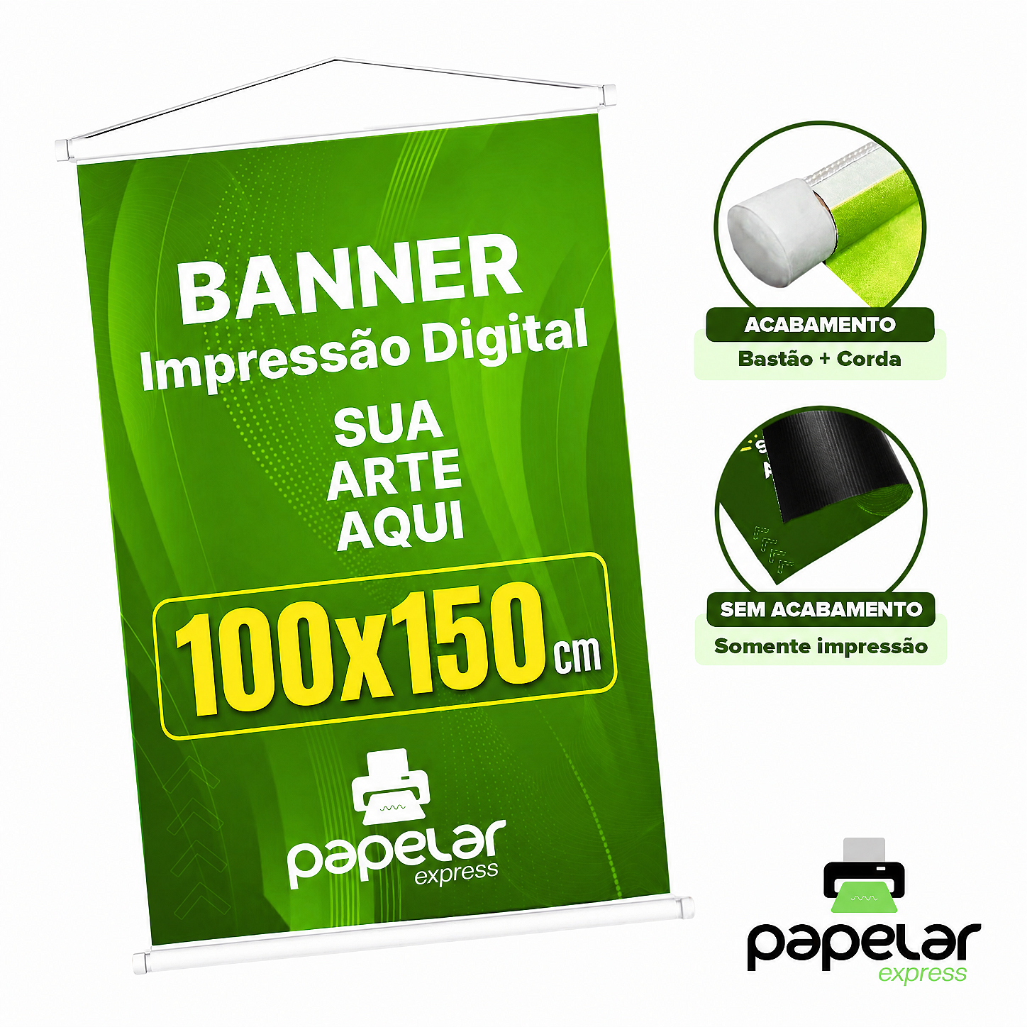 Banner Personalizado em Lona 280g com Ilhós