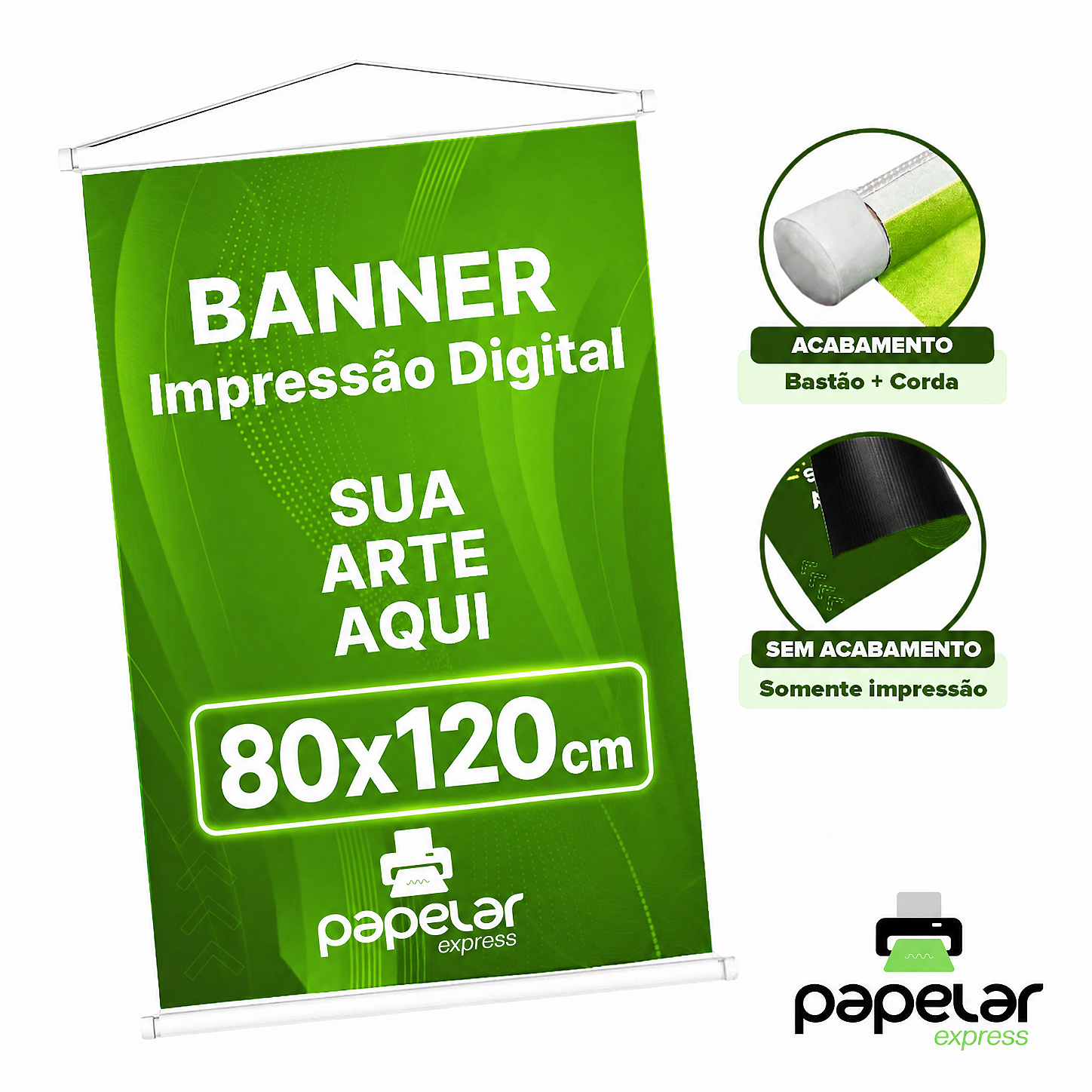 Banner Personalizado em Lona 280g com Ilhós