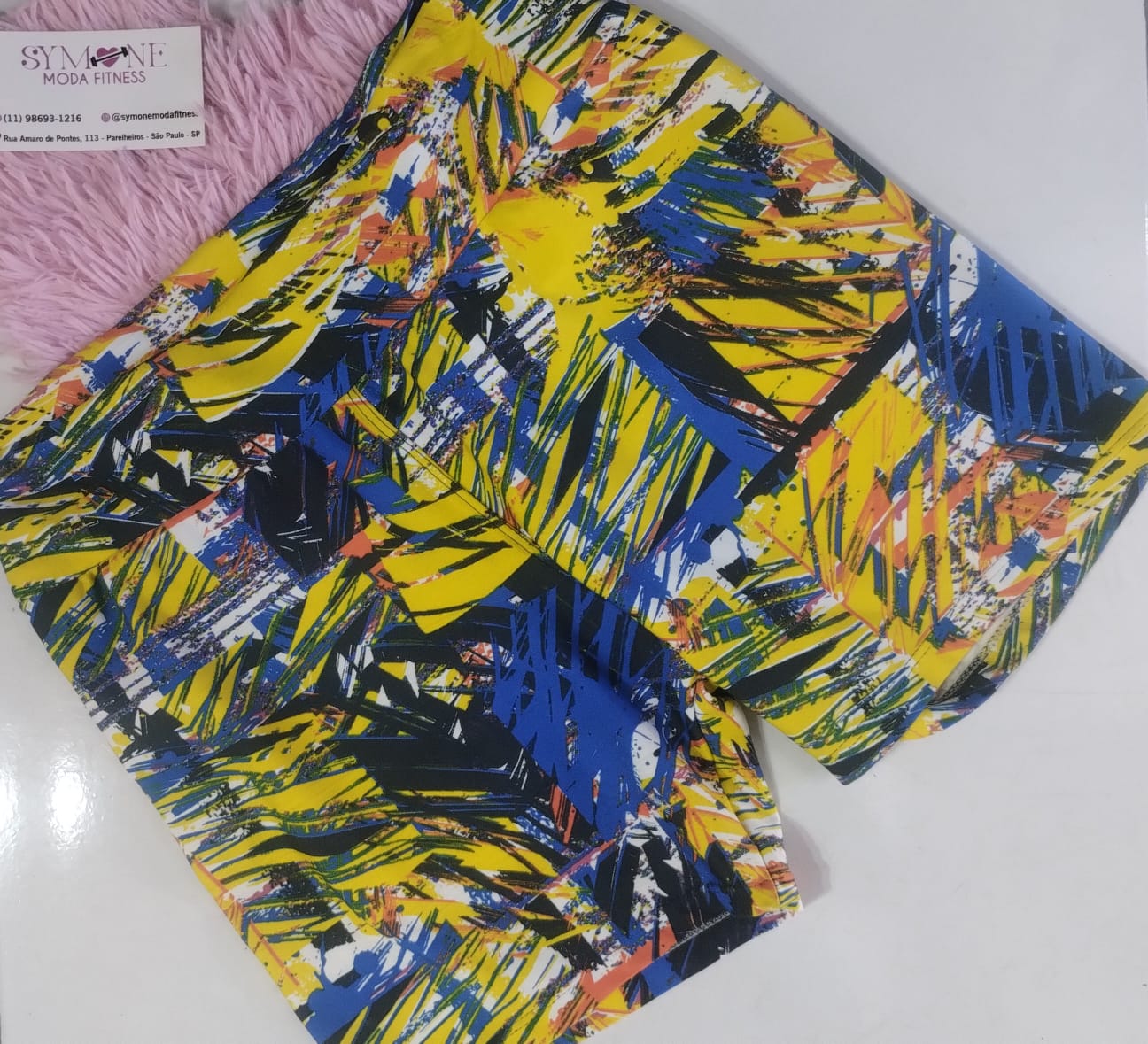 Short Suplex Estampado Feminino Fitness