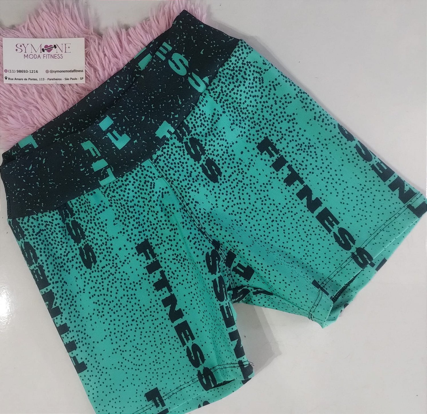 Short Suplex Estampado Feminino Fitness