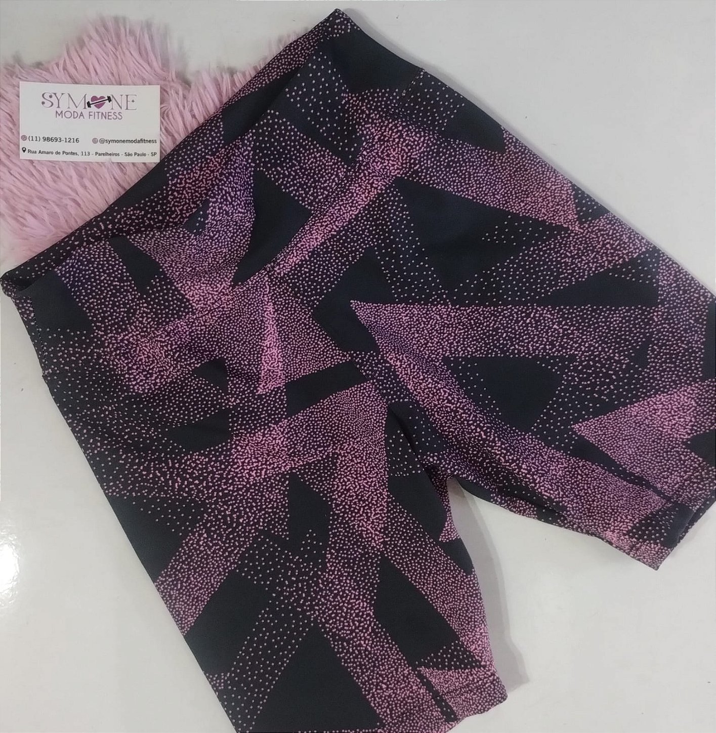 Short Suplex Estampado Feminino Fitness