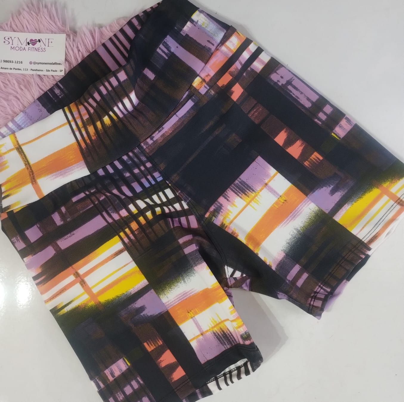 Short Suplex Estampado Feminino Fitness