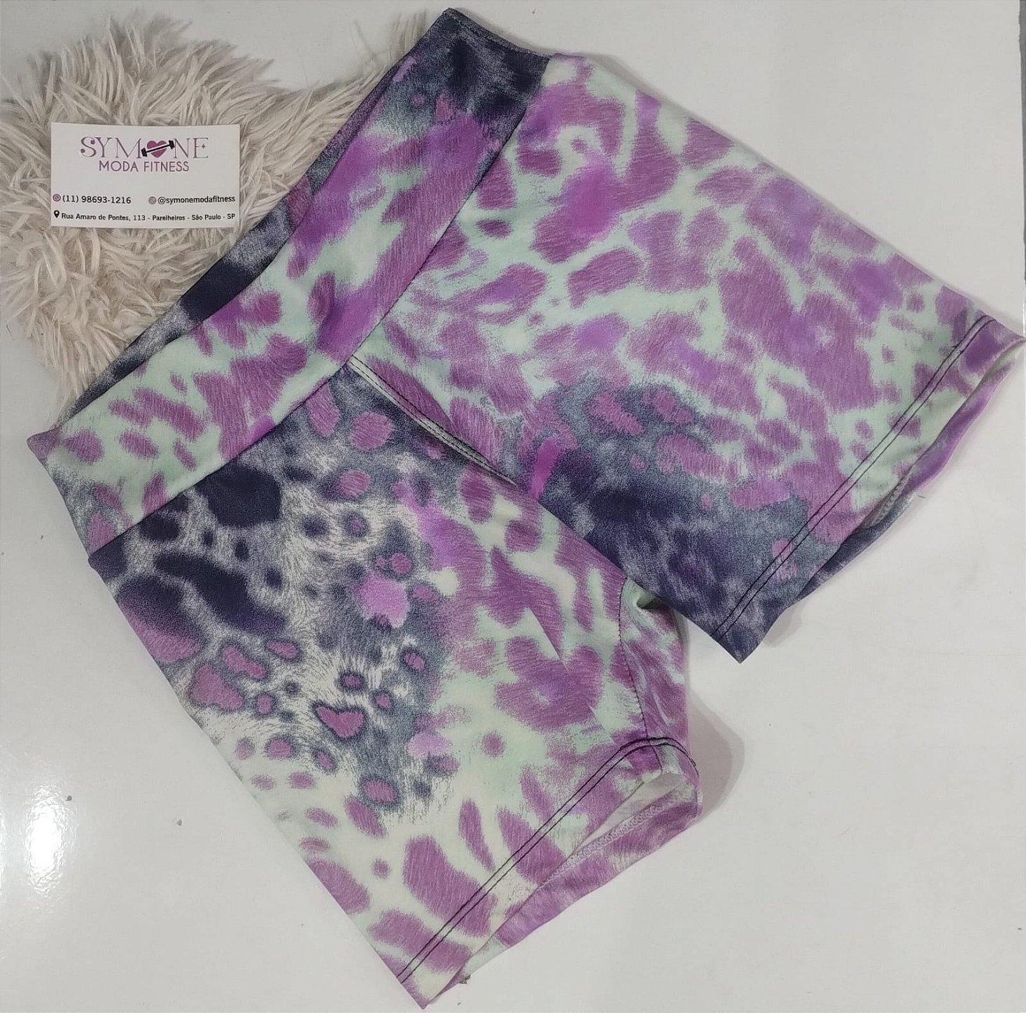 Short Poliamida Feminino Estampado